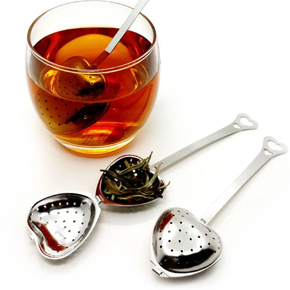 

Teapots Cups with Handle Spice Loose Leaf Tea Stainless Steel Strainer Spoon Filter Tea Infuser Diffuser