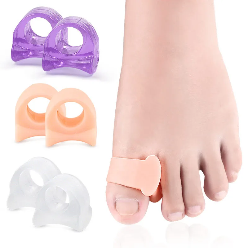 Separador Toe Espaçadores Big Toe Único Loop Toe Espalhador para joanetes Sobreposição Toe Corrector e Spacer Foot Protector Correct