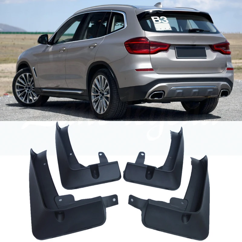 Set Molded Mud Flaps For BMW X3 G01 2018-2021 Mudflaps Splash Guards Mud Flap Mudguards Fender Front Rear 2017 Accessories