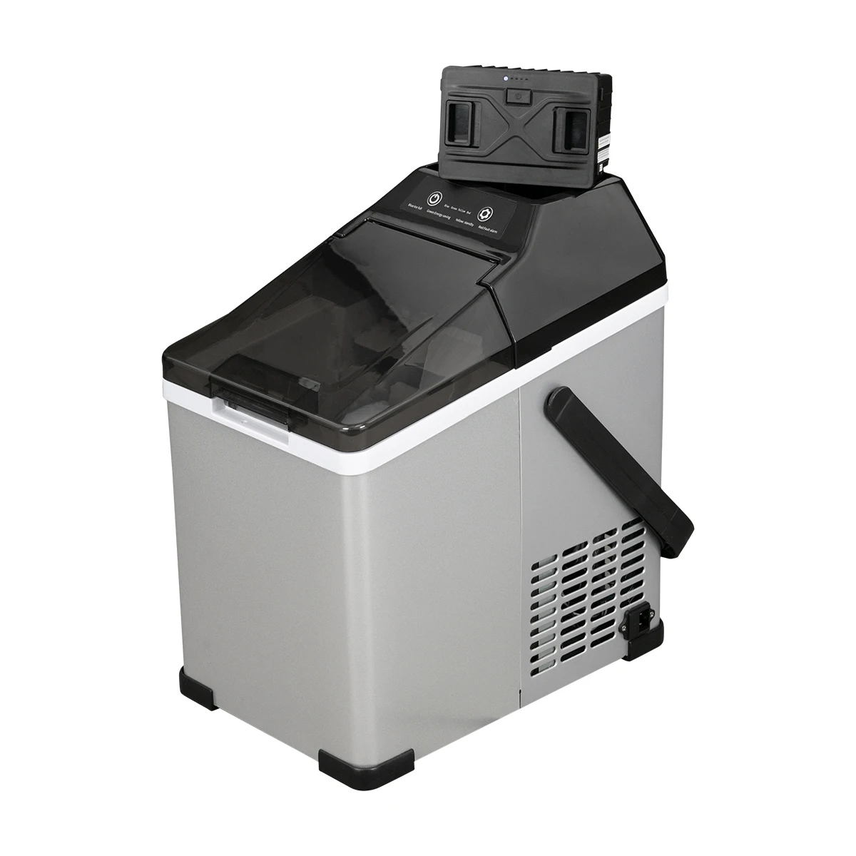 صانع الثلج المحمول ثنائي الغرض صندوق الثلج التلقائي صانع مكعبات الثلج الصغيرة للاستخدام المنزلي والخارجي