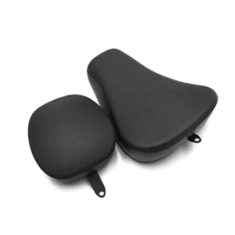 2 uds accesorio de motocicleta sillín asiento de conductor cojín individual delantero negro para Harley Sportster XL883 X48 2008-2015