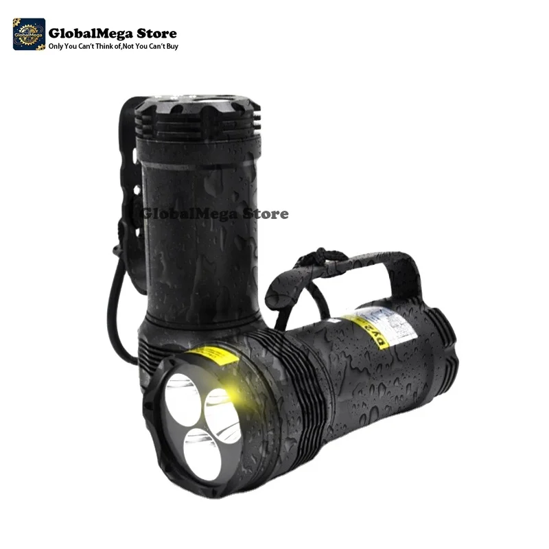 3000 Lumen IPX8 Waterproof Scuba Diving Flashlight Searchlight with 3 X L2 LED Powerful Underwater Torch Light