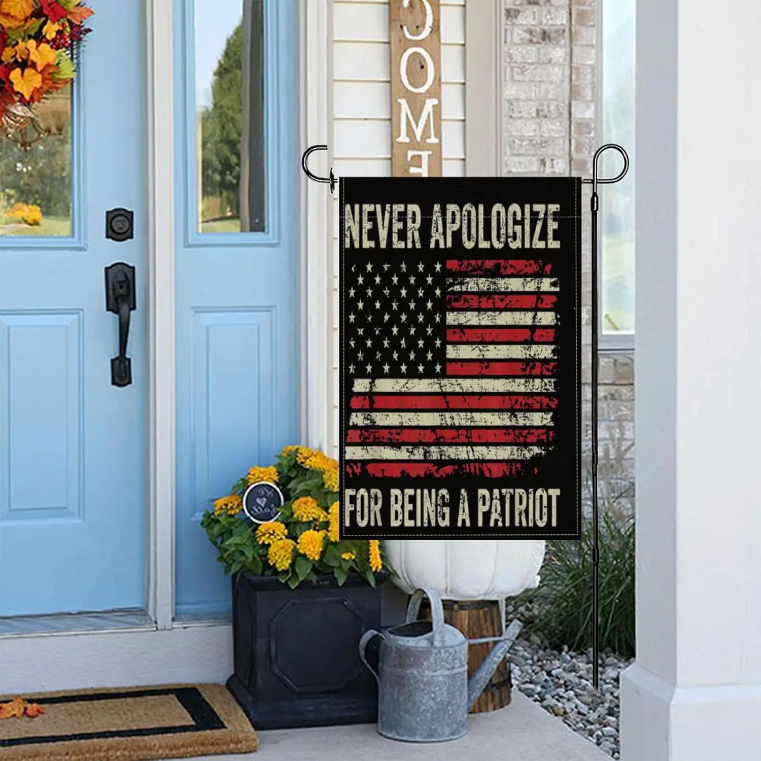 Never Mind I Handled It Patriotic USA Attitude Garden Flags,12x18 Inch Double Sided Yard Flag Tapestry Decoration Home Holid yyi
