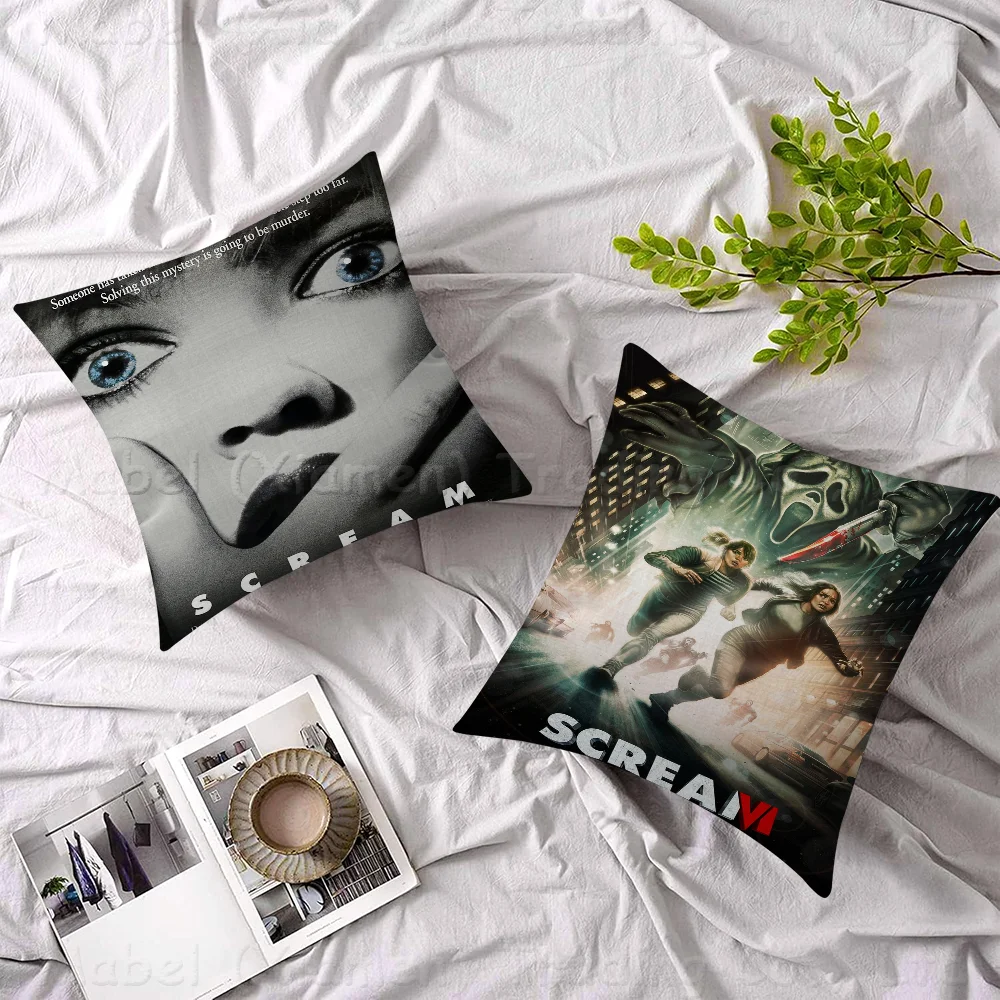 Scream Horror Movie Cushion Cover Decorative Pillow Sofa Home Decor Case Pillow Cases