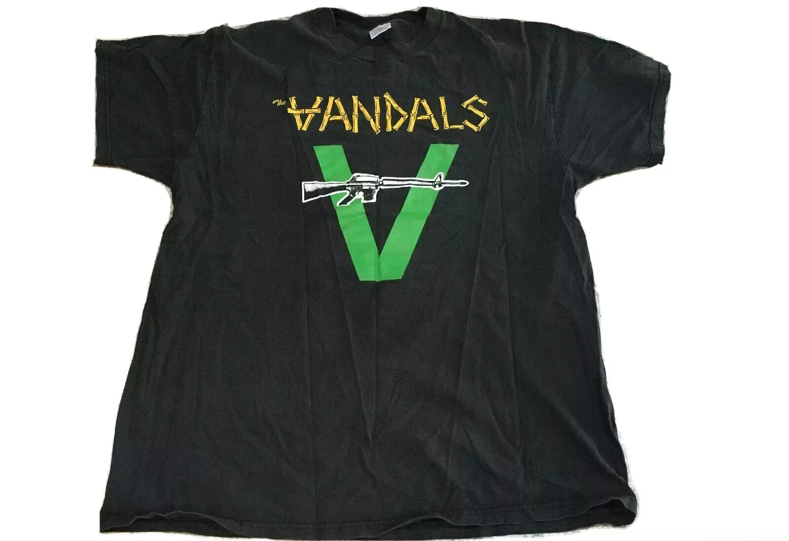 

RARE VINTAGE 90S PUNK ROCK T SHIRT ORIGINAL VANDALS CONCERT TOUR CONCERT SHIRT American Singer Tee Men Rock Short-sleeved Women