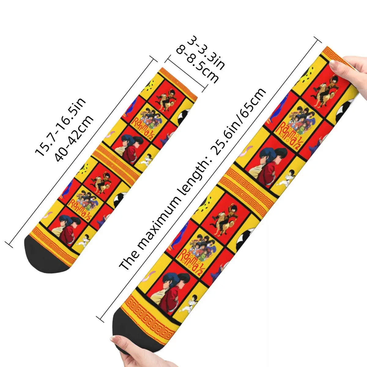 Casual Women Socks Ranma 1/2 Accessories Comfortable Graphic Socks All Season Birthday Present