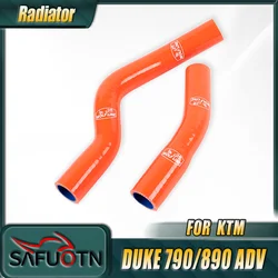 for Duke 790 890 Radiator Hoses Water Coolant Tube Silicone Hose for KTM Duke790 Duke890 Adv 2019-2023 Motorcycle Accessories