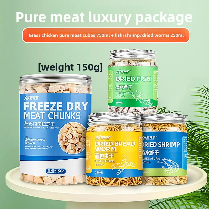 

GEN CLIMB Freeze-Dried Chicken Turtle Food-High Protein Bites for Aquatic Turtles(Red-Eared Slider,Snapping Turtle,Pond Turtles)