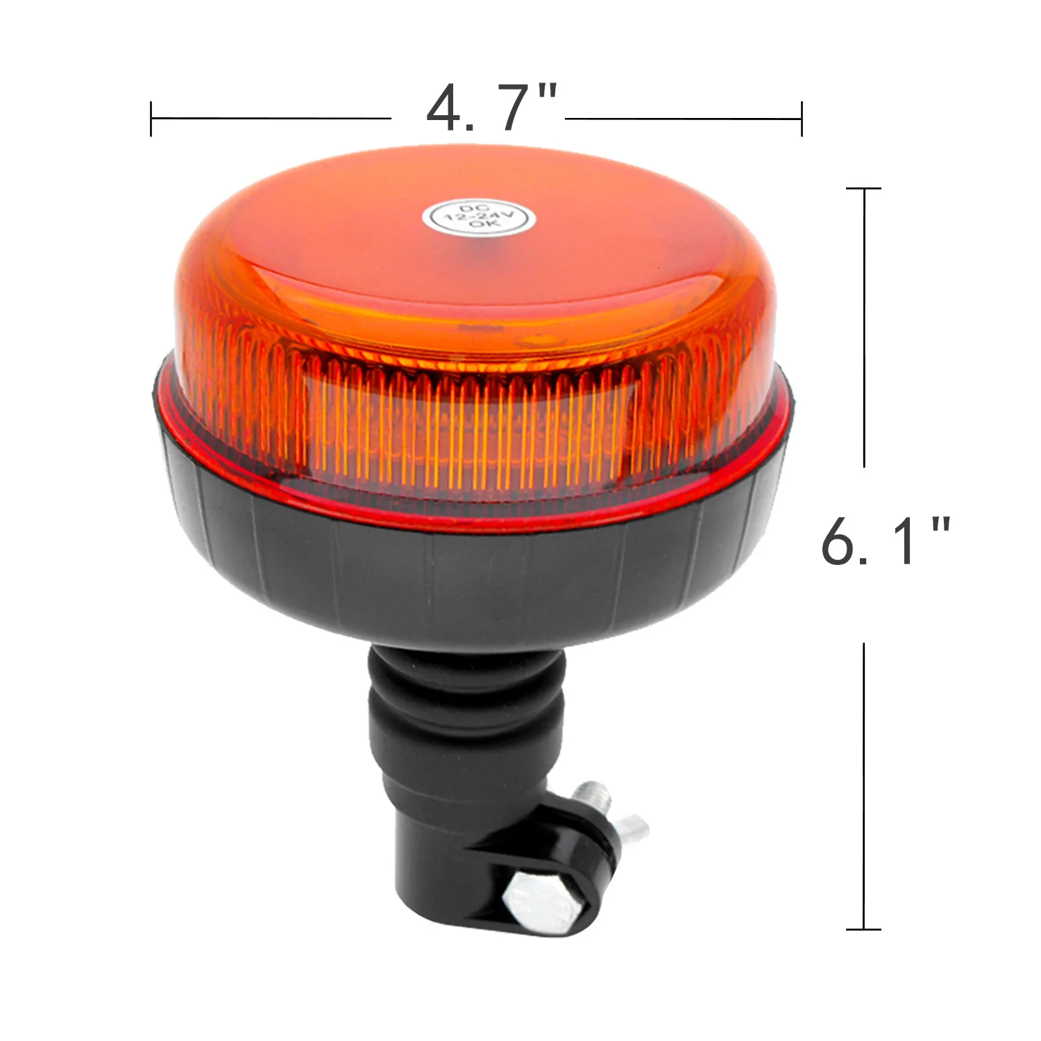 LED Work Vehicle Strobe Warning Light Construction Flashing Signal Beacon Agricultural Machinery Light with Adjustable Intensity