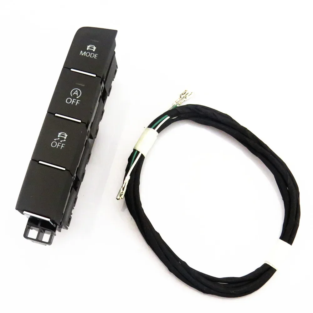 

SCJYRXS Original Driver Master Start Stop Anti-slide Multi-Mode Switch Button+Cable Harnes For Passat B7 B8 3G CC 3GD 927 137 A