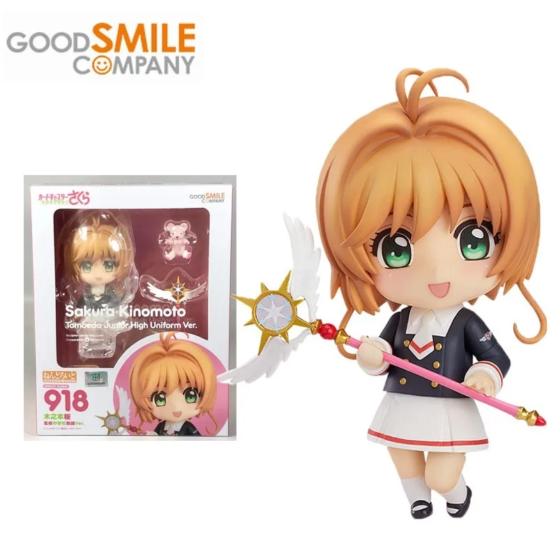 

GSC Good Smile Original Nendoroid Card Captor Anime Figure KINOMOTO SAKURA Action 918 Figure Toys for Boys Girls Kids Gifts