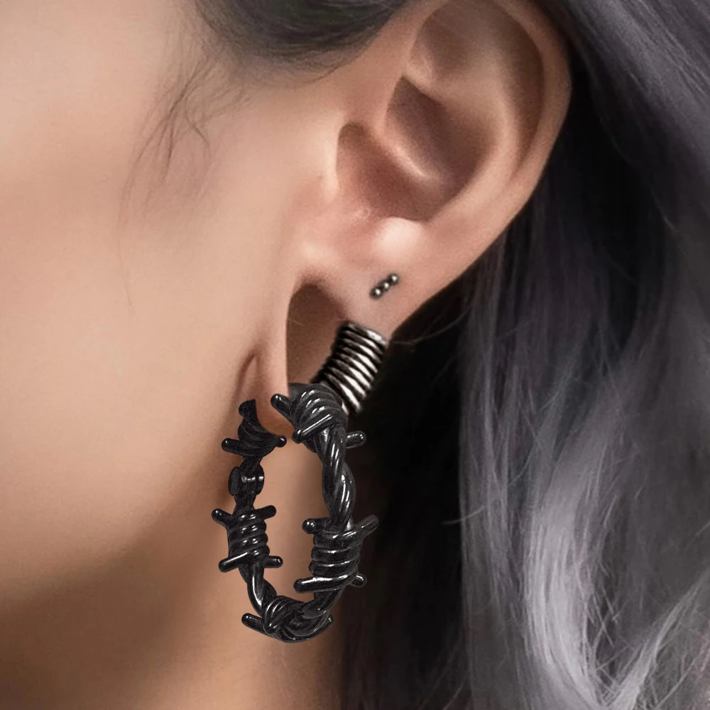 Casvort 2PCS Ohr Gewichte Kleiderbügel Bahre Expander 316 Edelstahl Neue Ankunft Seil Knoten Piercing Körper Schmuck Frauen Männer – Detail 16