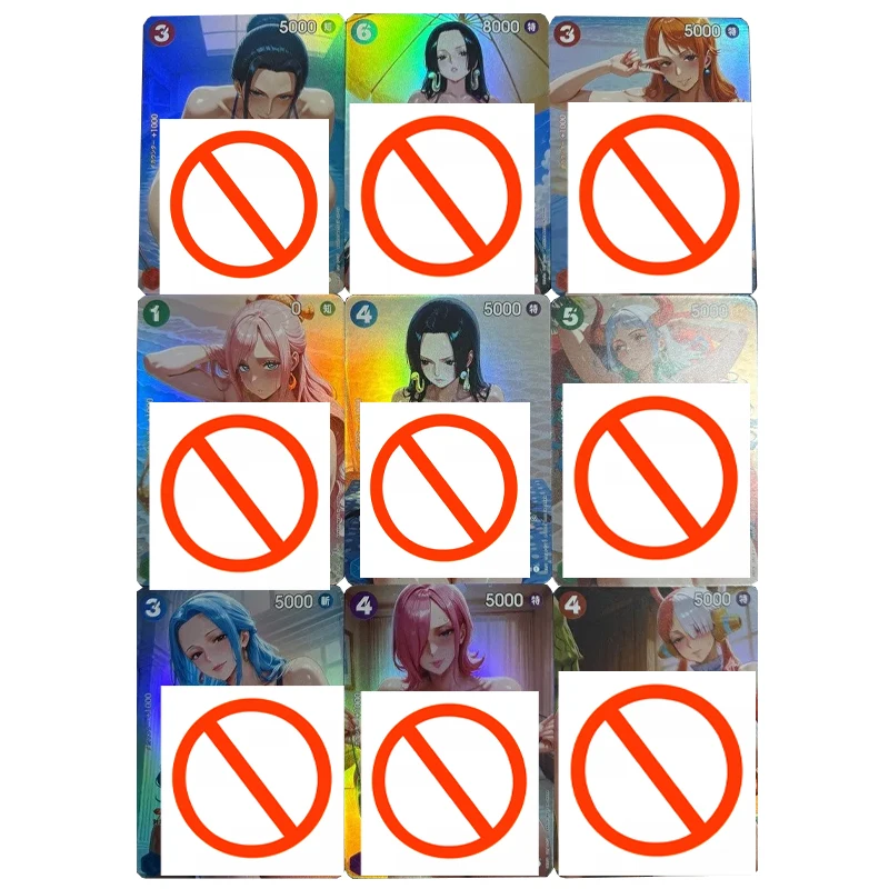 

Набор из 9 шт. коллекционных карточек One Piece (OP) с персонажами Боя Хэнкок, Нами, Нико Робин, Ямато. Карточки для самостоятельного изготовления, цветные, с эффектом мерцания. Аниме-игра, коллекционные карточки, подарок, игрушка.