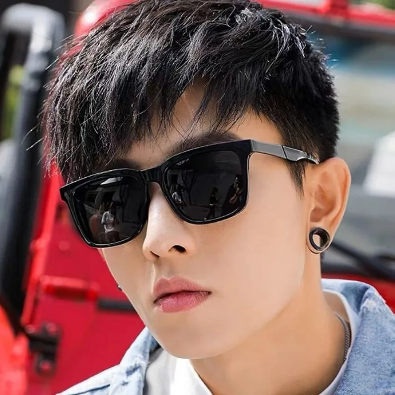 5pcs Korean Retro Sunglasses for Men Driving Mercury Lens Fashion Eyewear