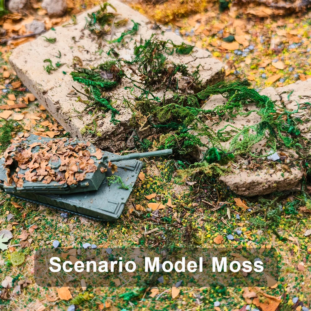 مصغرة الاصطناعي وهمية موس نموذج النباتات الخضراء الحياة الأبدية موس العشب DIY بها بنفسك الحرف حديقة المنزل المشهد العسكري ديكور 1 قطعة #4