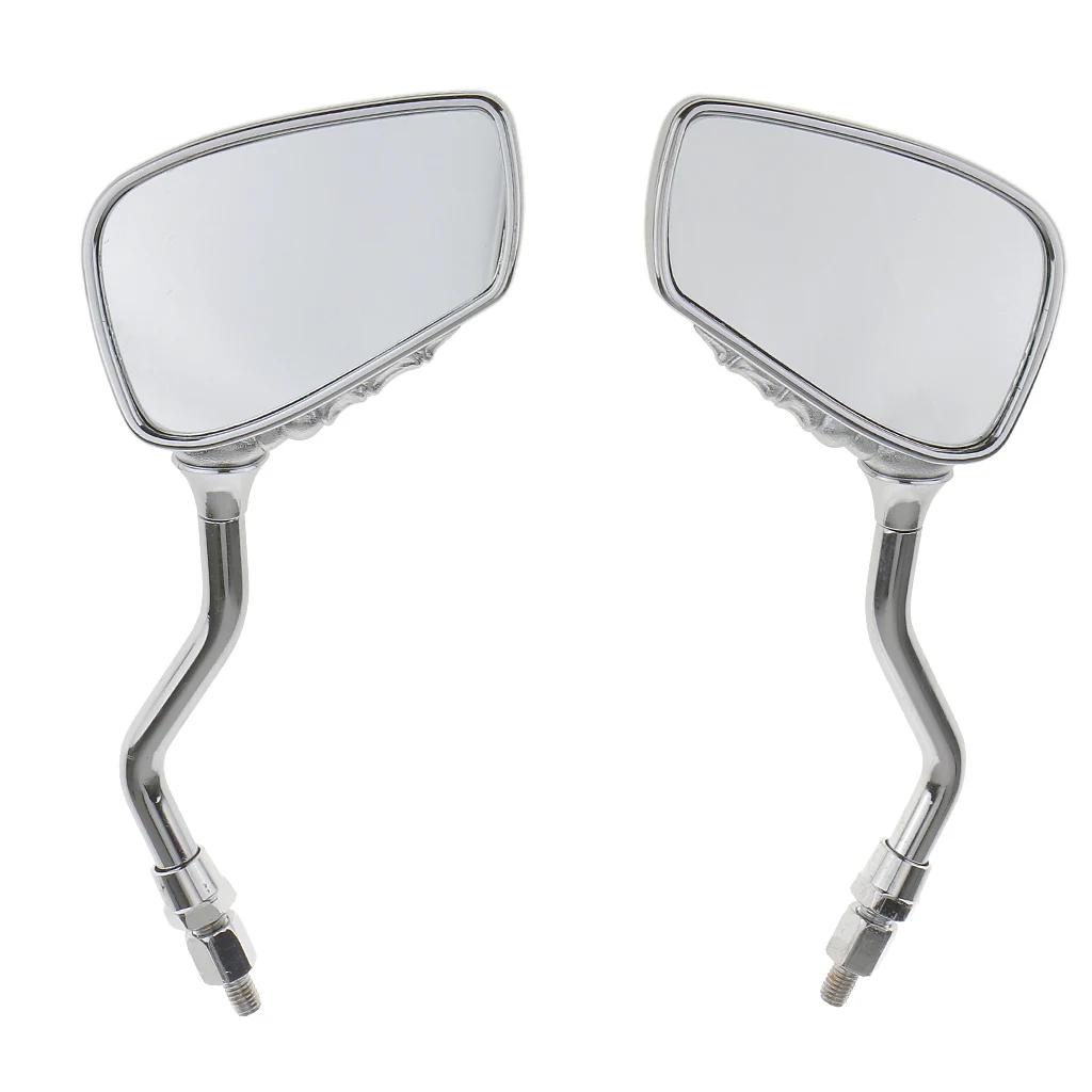 Punk Chrome Skeleton Hand Claw Motorcycle Rearview Side Mirrors 8/10mm image 3