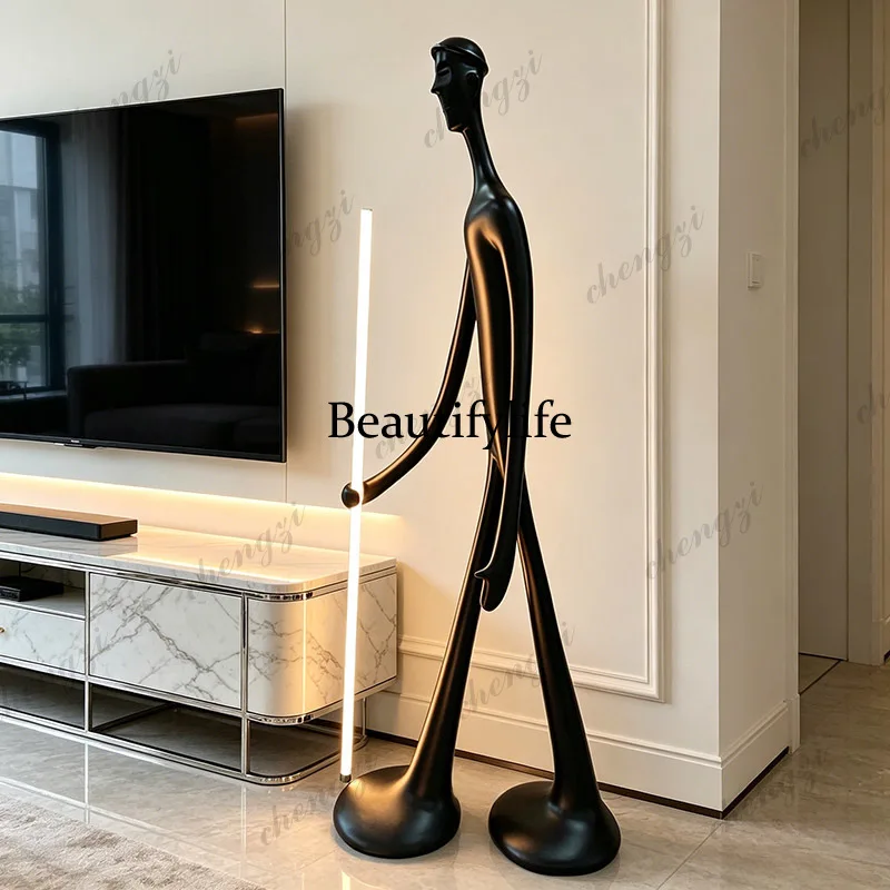 Modern minimalist creative humanoid vertical floor lamp living room bedroom creative art decorative lamp
