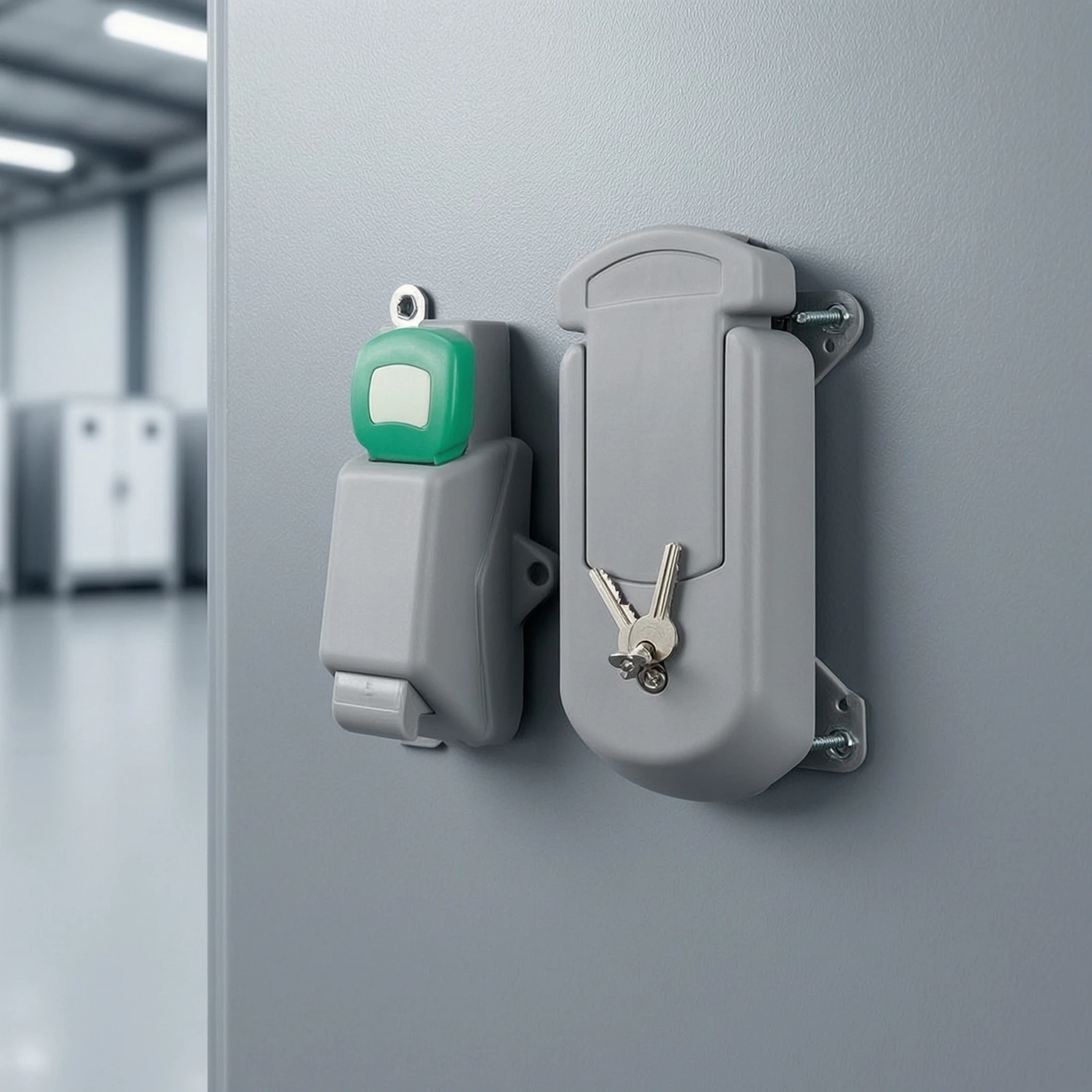 Cold-Room Door Lock Reversible Industrial Handle Lock Lever Style Locking Door Handle Anti-Sag Latch Mechanism Pick Resistant