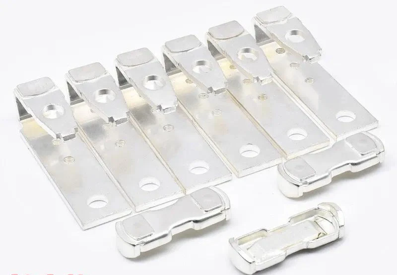 Electrical Silver Contactor Static & Moving Touchpoint Parts for CJ40-80A 125A 200A 315A 400A