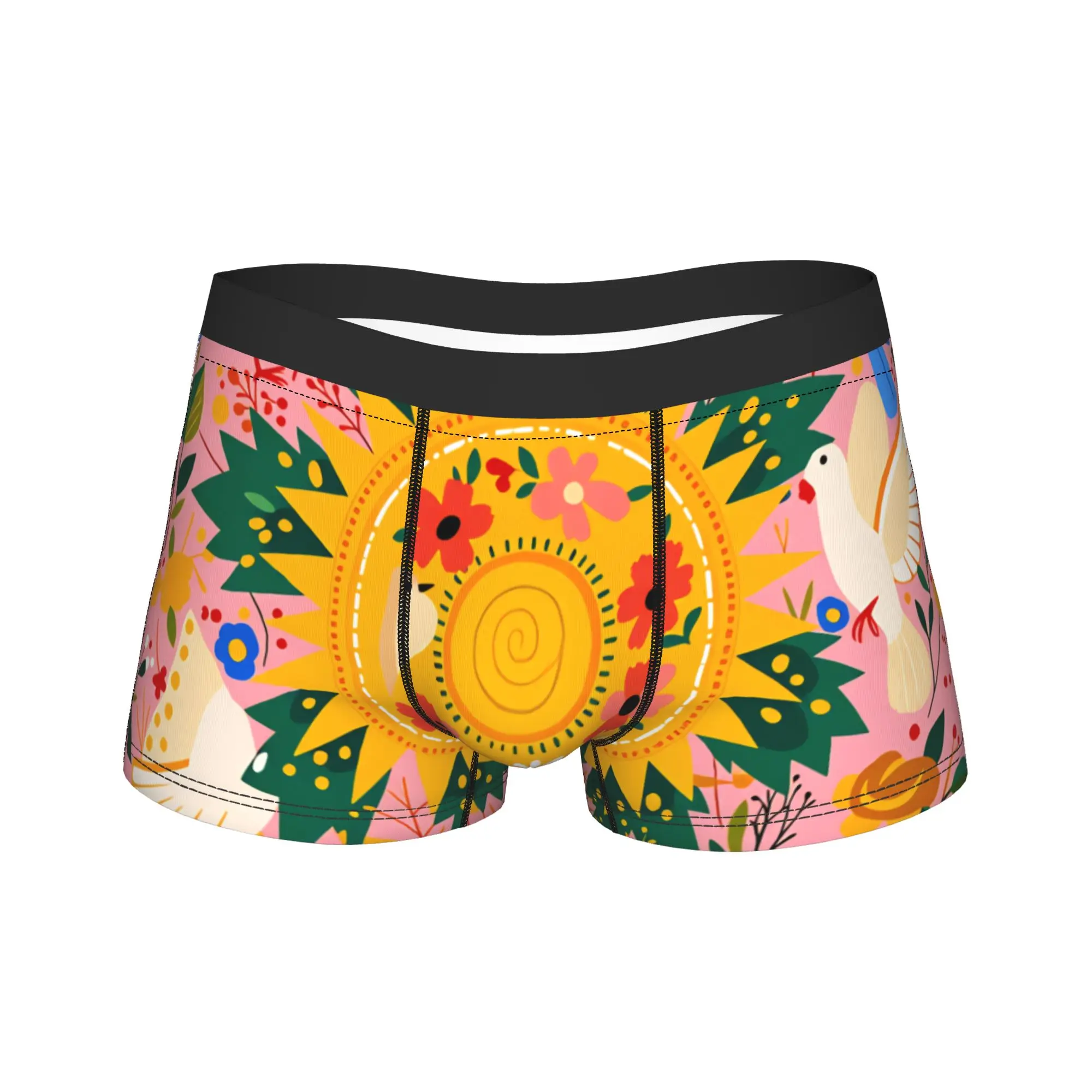 

Colorful Floral and Animal Underwear Print Boxer Shorts Quality Males Panties Breathable Shorts Briefs Birthday Gift