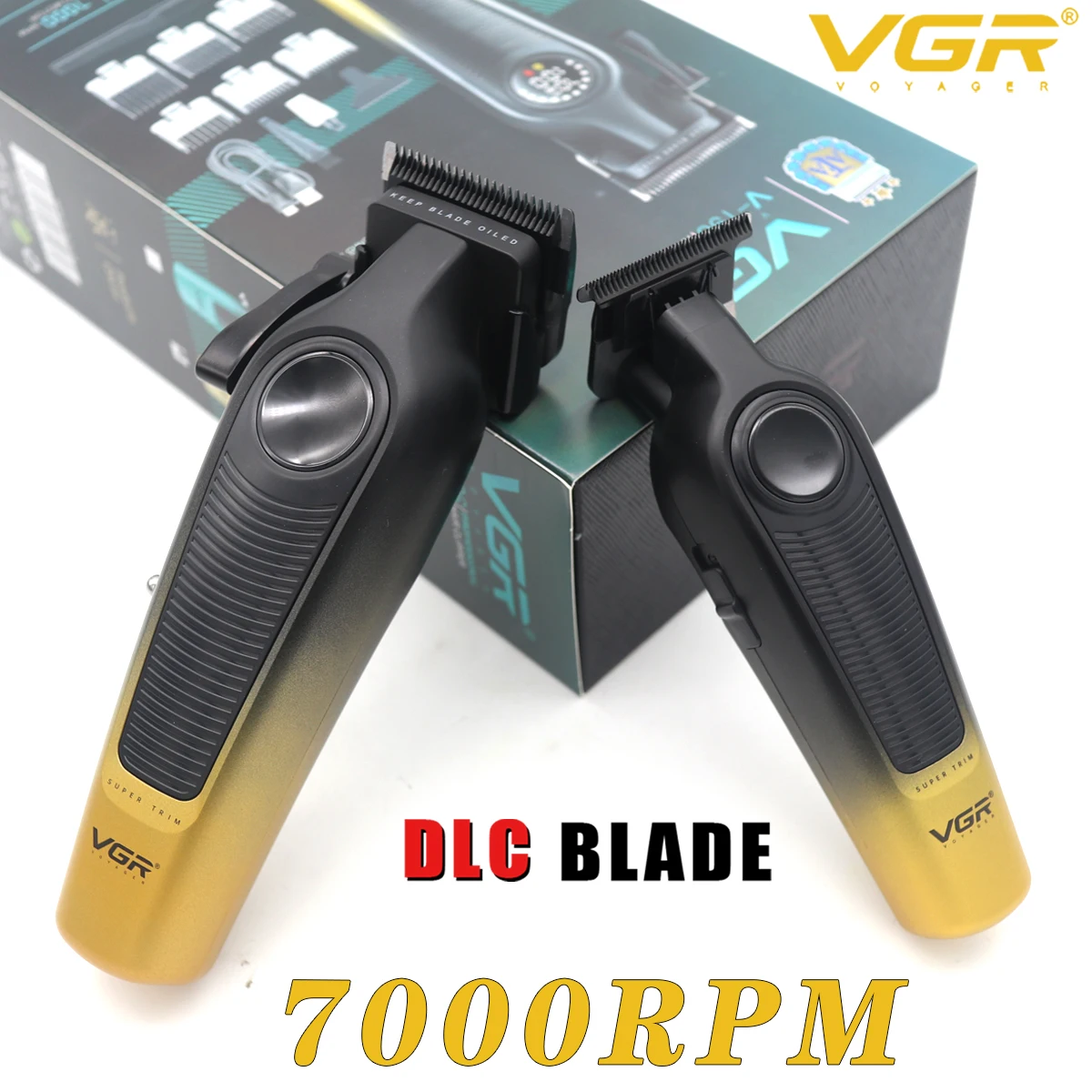

Professional Barber Cutting Machines Kit with DLC Blade 7000RPM Cordless Men's Haircut Machine VGR V-196 V-996