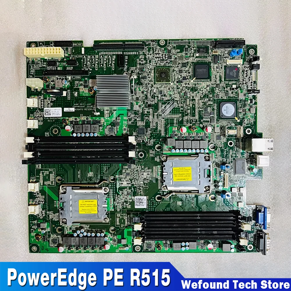 PowerEdge PE R515 اللوحة الأم للخادم Y9CHX DA0S67MB8F0 W807H