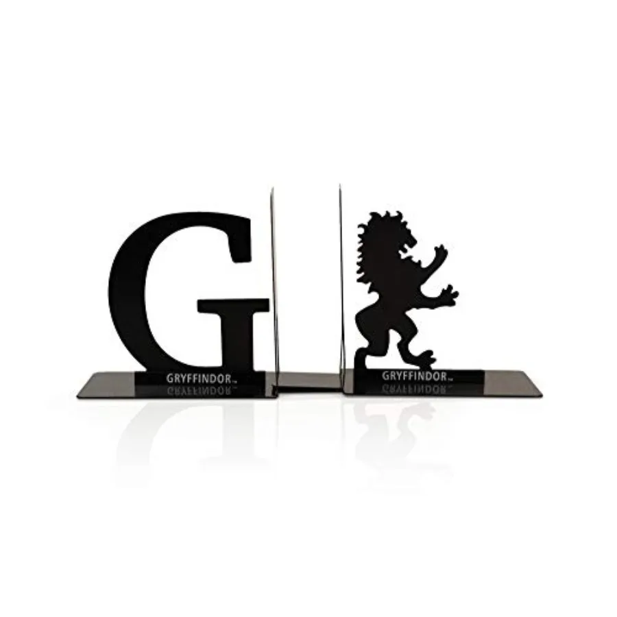 

Металлические подставки для книг - черные, дизайн в стиле Гриффиндора (Хогвартс), литой металл - Декоративный держатель для книг - Декор для дома, офиса, кухни, комнаты - Boo