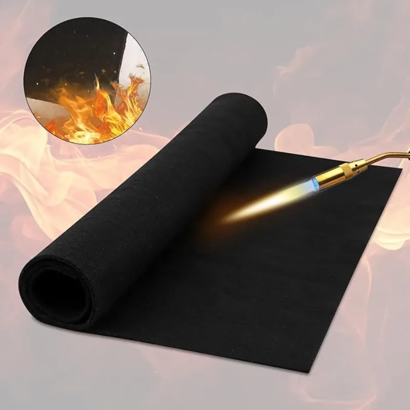 Carbon Fiber Felt Felt Fireproof Welding Protective Blanket High-temperature Resistant Flame-retardant Welding Equipment &Supply view 2