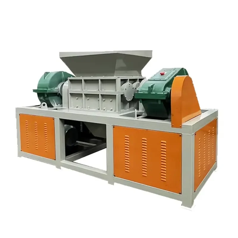 Crusher Real Factory Double Shaft 1000 Metal Shredder Machine Scrap Aluminum Can Shredder Iron Bucket Crusher