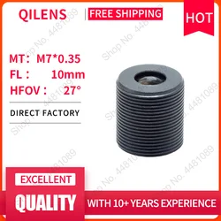 QILENS CCTV Lens M7 10mm for Security 720P 1080P HD Mini Camera Pin hole Lens