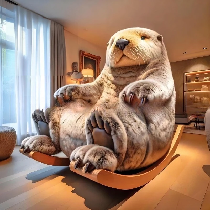 Internet celebrity groundhog sofa chair living room furniture two-dimensional sofa bedroom bed creative size apartment