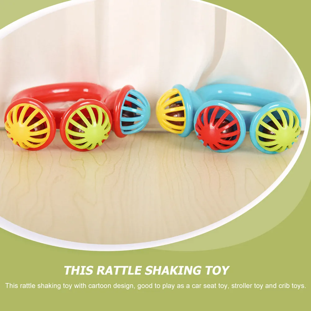 

5Pcs Rattle Shaking Baby Hand Rattle Colorful Soft Silicone Soothing Infant Teether Chew Grasp Shake Sensory Early Education