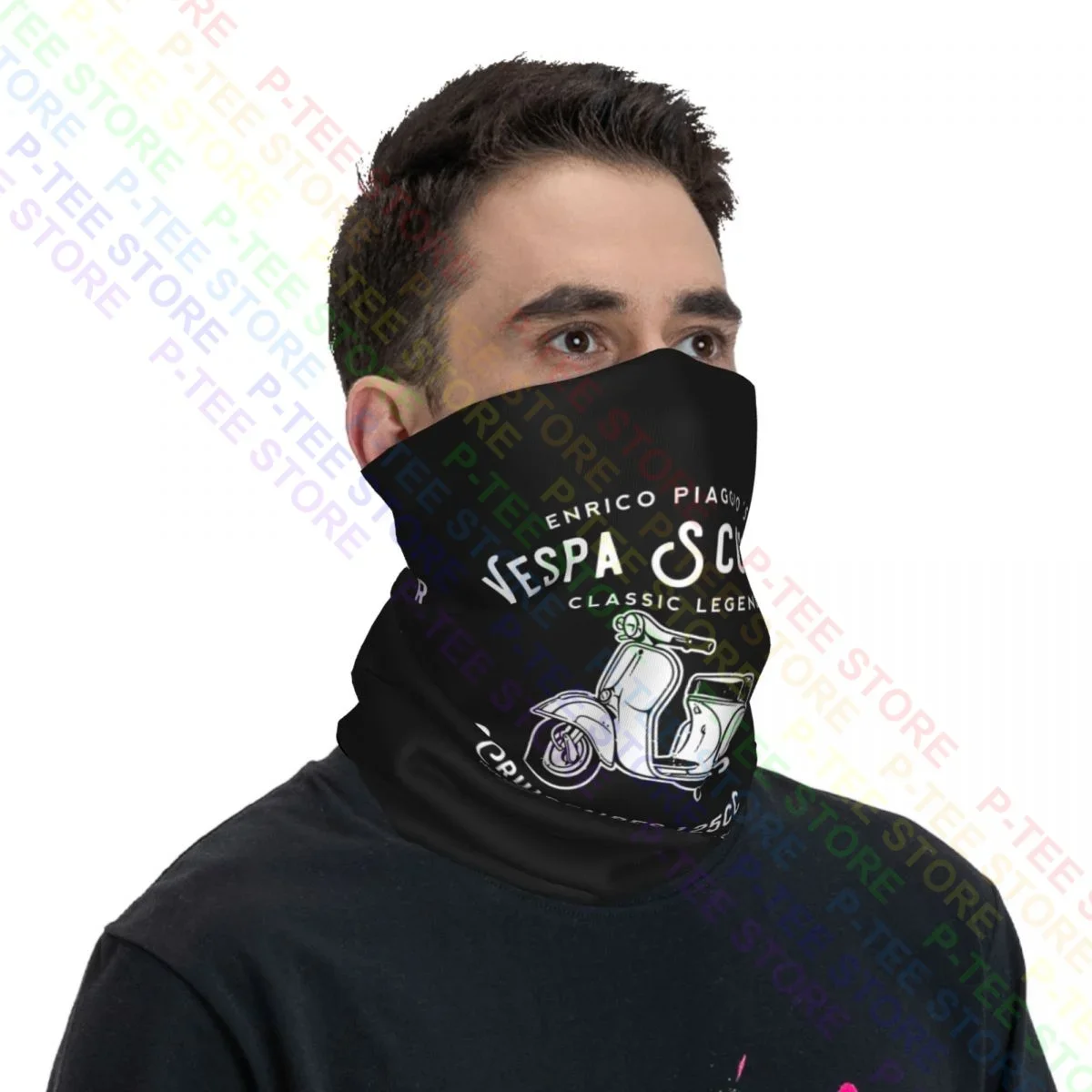 Piaggio Vespa Scooter 1953 125Cc leher Gaiter Bandana syal masker wajah Unisex berkemah pelindung Uv