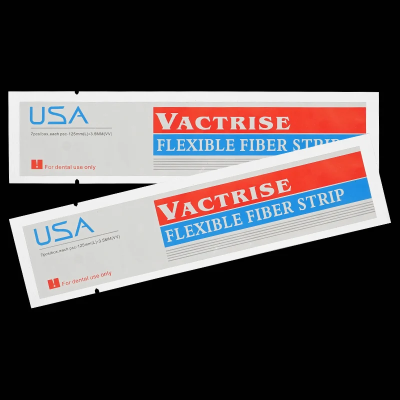 2pcs Dental Glass Fiber Strip Splint Flexible Fiber Strip Light-Resin Loose Tooth Fixation Strips Cure Bonding Strips