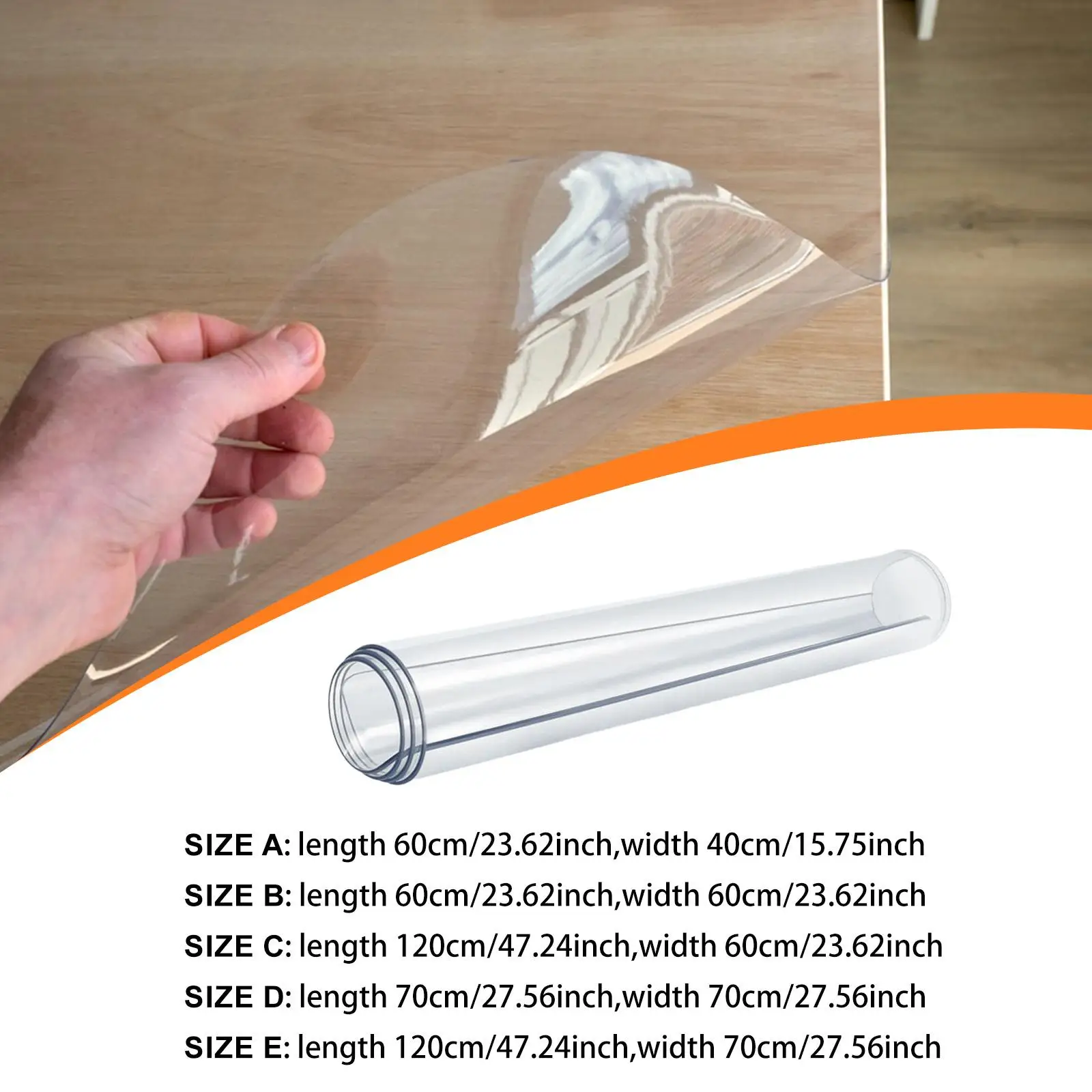 Coussin de protection de Table en PVC transparent, pour bureau, salle à manger, Machine à laver