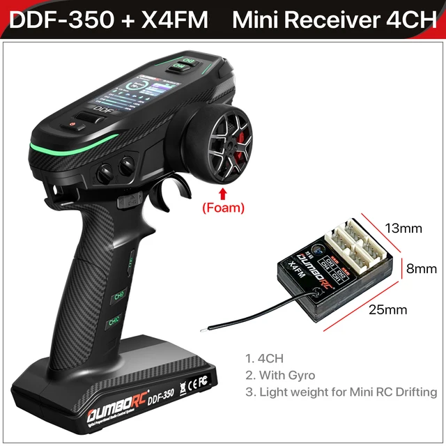 Dumborc-デジタルラジオ送信機、車とボート用のhdスクリーン付き受信機