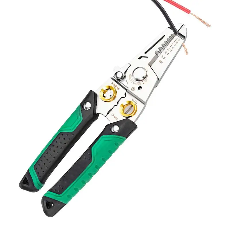 Ferramentas de descascador de fio multiferramenta alicate crimper cortador de cabo multifuncional ferramenta de descascamento alicate de friso ferramenta chave