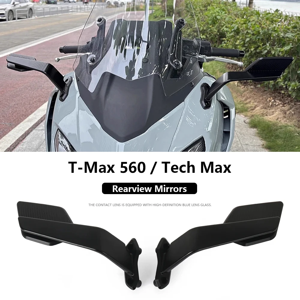 

For YAMAHA T-MAX560 T-MAX 560 TMAX560 Tech Max 560 2025 New Motorcycle Rear View Mirrors Adjustable Aluminum Mirror Accessories