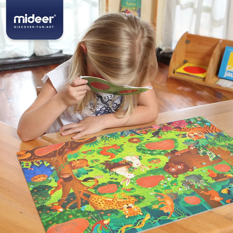 Mideer Secret Forest and Ocean Puzzles Game Children\'s Toy Jigsaw Montessori Educational Intellectual DIY Gift