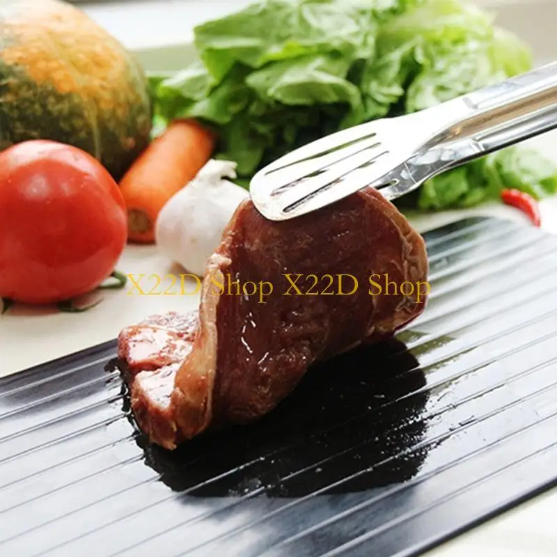 X22D Portable Rapid Thawing Tray For Meat And Vegetables Nonstick Defroster Board