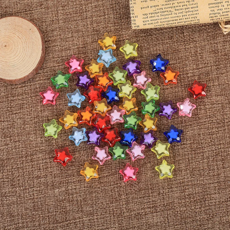 

Wholesale 11mm Colorful Acrylic Star Bead In A Bead Jewellery Children Diy Necklace Bracelet Toys