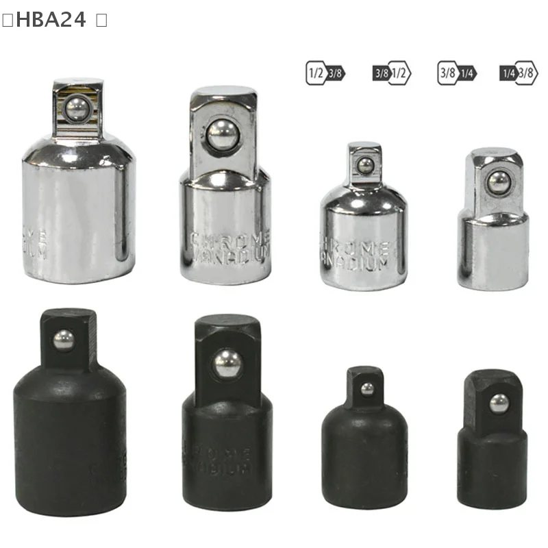 

4pcs 1/4 3/8 1/2 Steel Air Impact Adapter Converter Socket Set Reducer Drive These Adapters Are Small In Size And Easy To Store