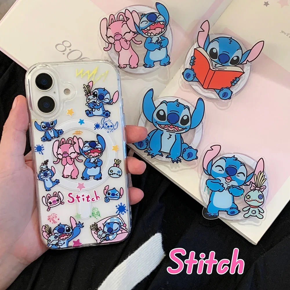 Kawaii-磁気サポート付きの透明な電話ケース,iphone 16,15,14,13,12,11 pro max plus