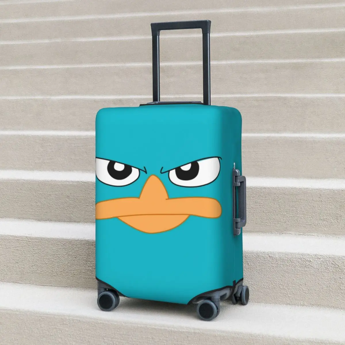 

Perry Platypus Suitcase Cover Agent P Practical Travel Protection Luggage Supplies Flight