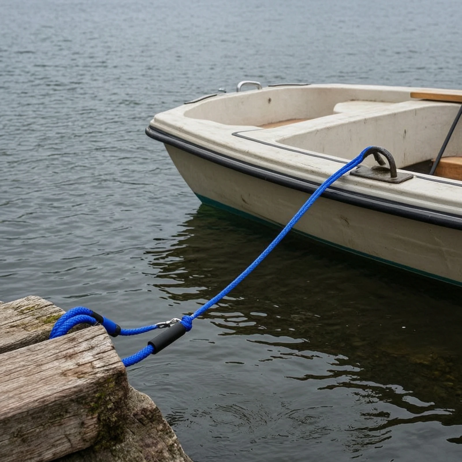 Bungee Dock Line Marine-Grade Bungee Mooring Rope Shock Absorbing Mooring Rope Heavy-Duty Dock Line with Clip Resistant