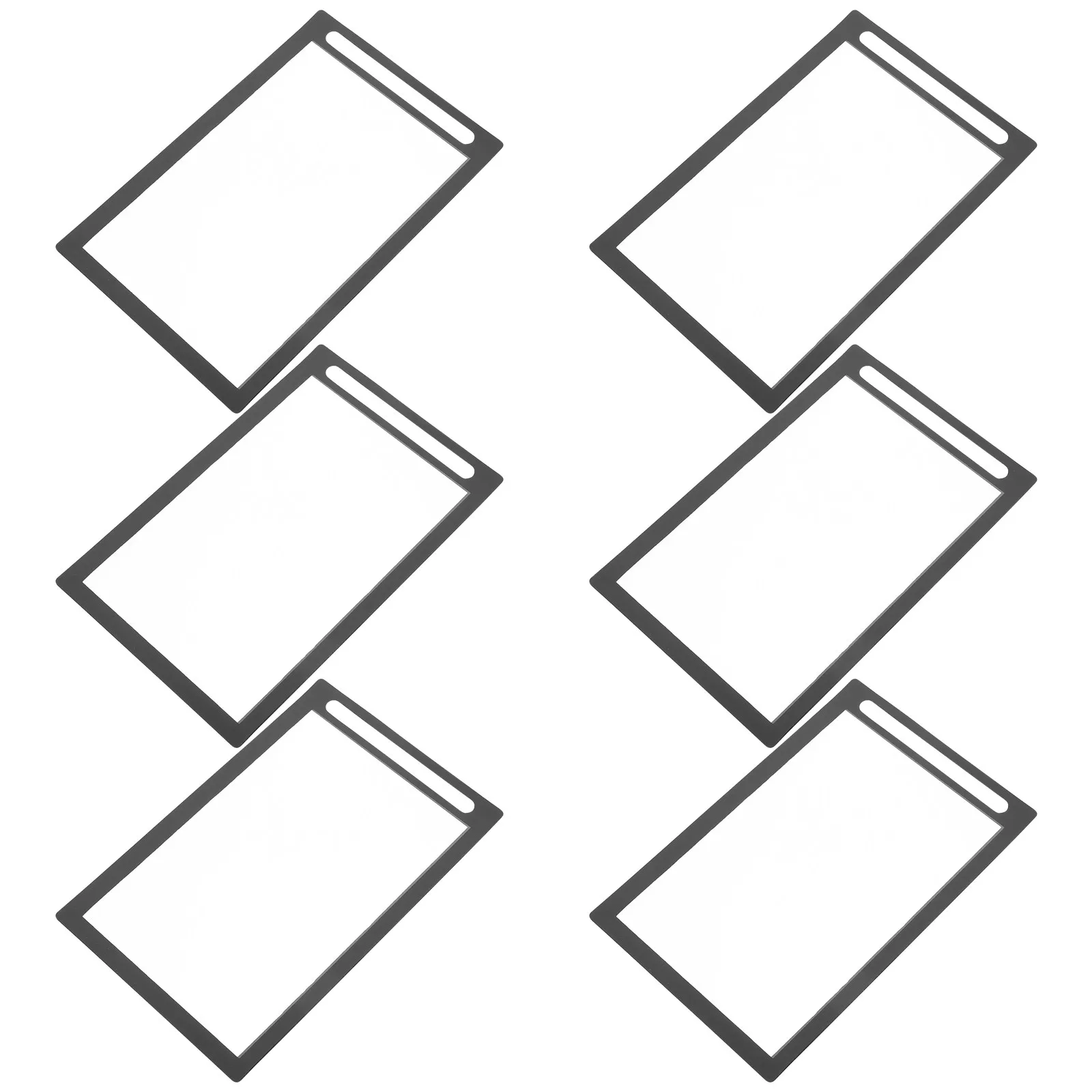 

6Pcs Transparent PVC Card Covers Sturdy Place Card Sleeves for Menus Photos Postcards Cards Storage Organizer Sleeve