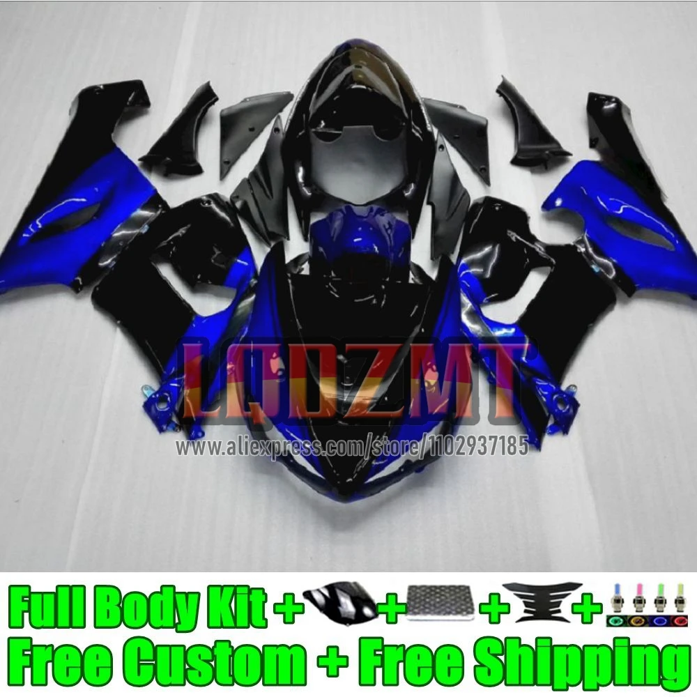 Injection Body For KAWASAKI NINJA ZX-636 ZX 6R 636 6 R 38No.4 blue black ZX-6R ZX636 ZX6R 2005 2006 600CC ZX600 05 06 Fairing