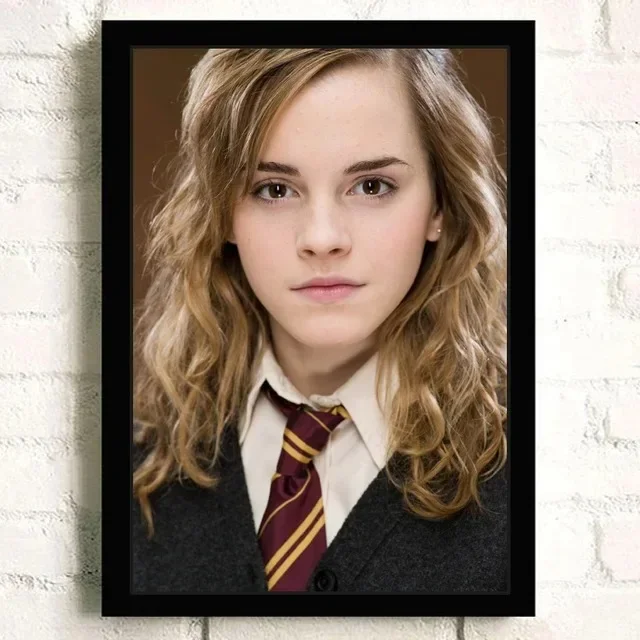 Pósteres e impresiones de regalo en lienzo de estrellas, arte de pared moderno, imágenes de películas Emma Watson Hermione Granger para decoración del hogar y la sala de estar