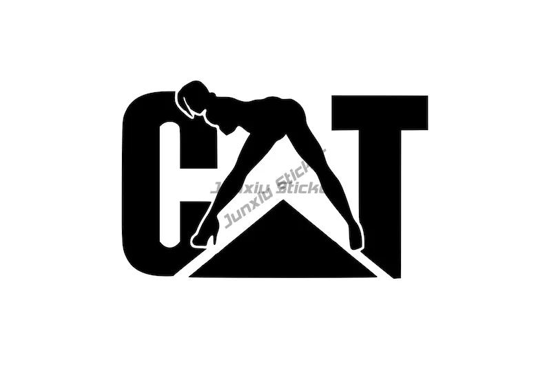 Caterpillar CAT Logo Graphic Hot Sale Direct Selling Drop Shipping Vinyl Sticker Excavator Forklift Window Truck Camper Helmet