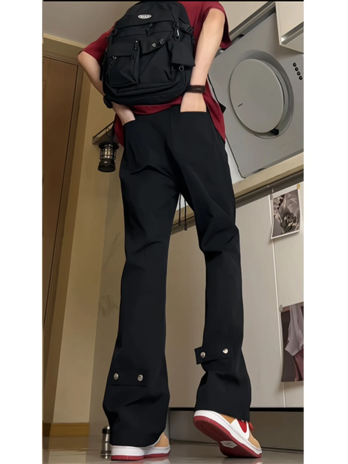 

Брюки Cleanfit American Vibe Slim Fit, летние, тонкие, из ледяного шелка, для активного отдыха, повседневные, с низкой талией, длинные, прямые, повседневные брюки